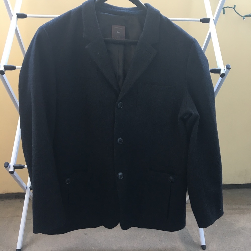 Men’s Gap Wool Sport Coat - Black XL